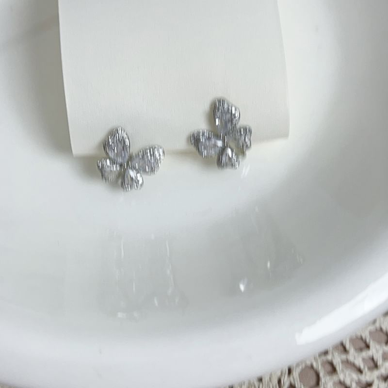 Butterfly Earring Rhinestone Stud