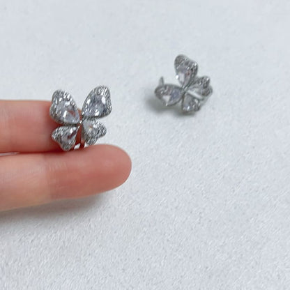 Butterfly Earring Rhinestone Stud
