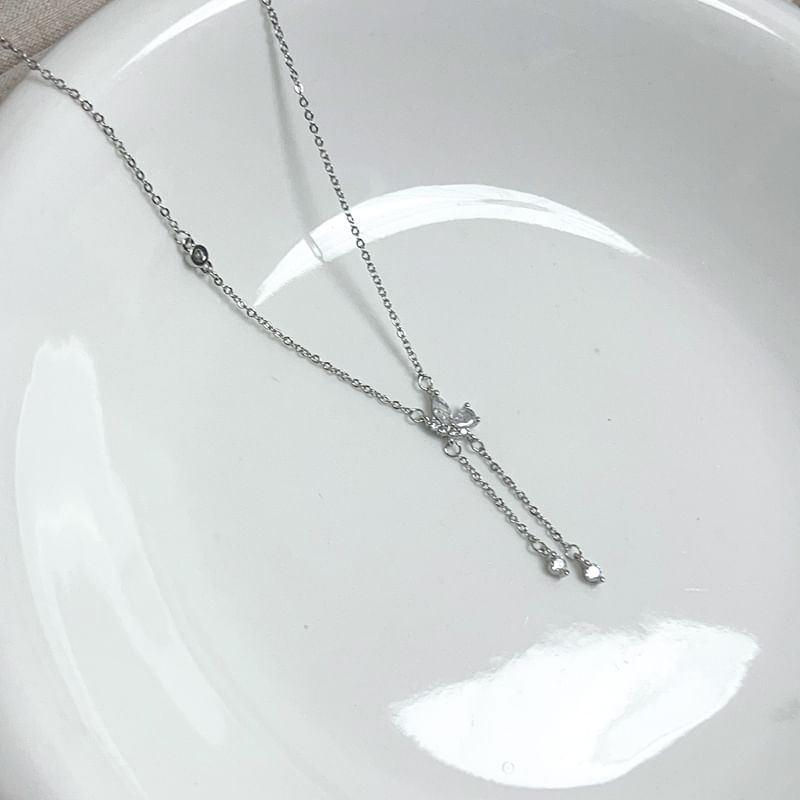 Necklace Butterfly Lariat