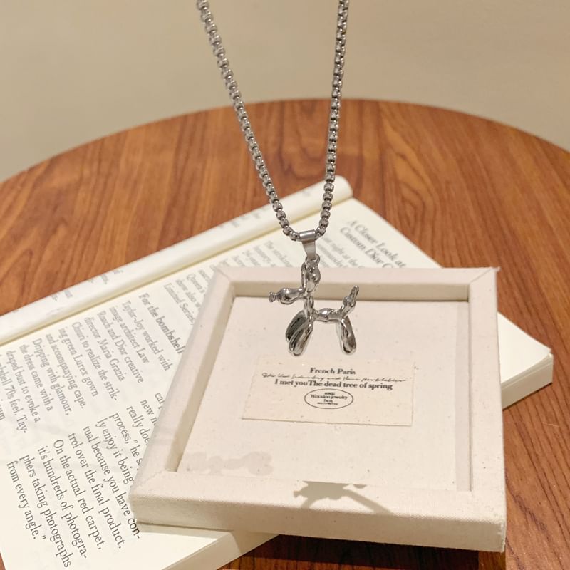 Dog Balloon Necklace Pendant