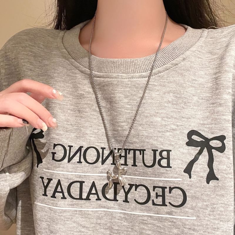 Dog Balloon Necklace Pendant