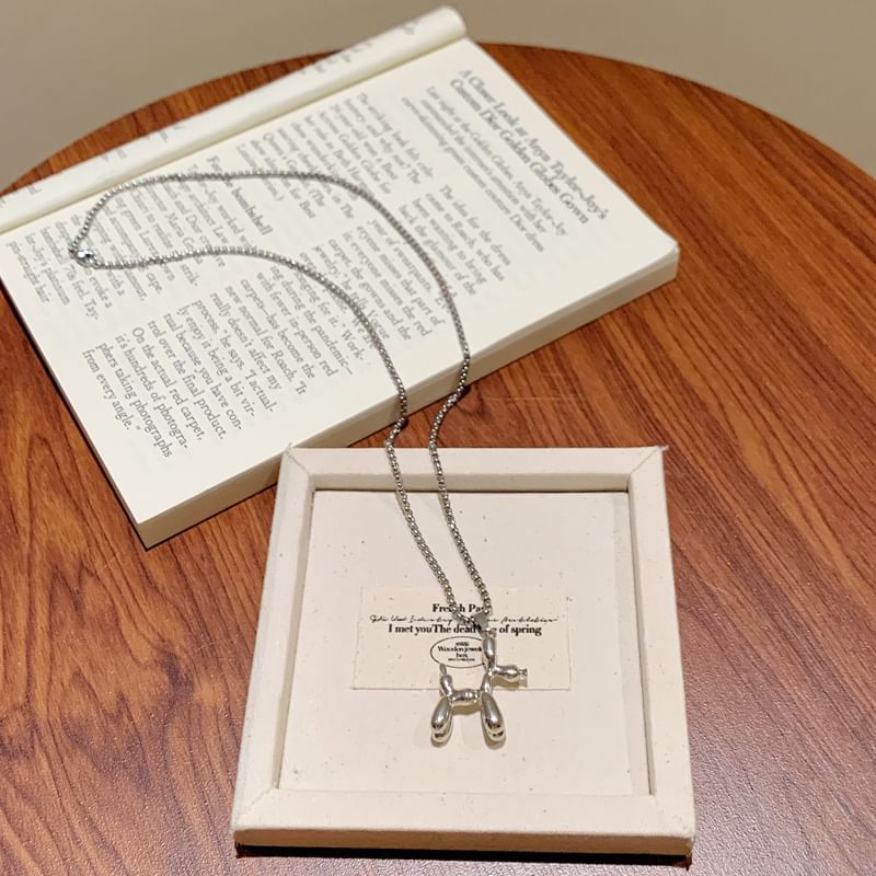 Dog Balloon Necklace Pendant