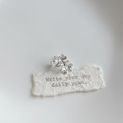 Cuff Ear Rhinestone Leaf