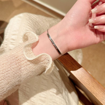 Bracelet Metal Lettering