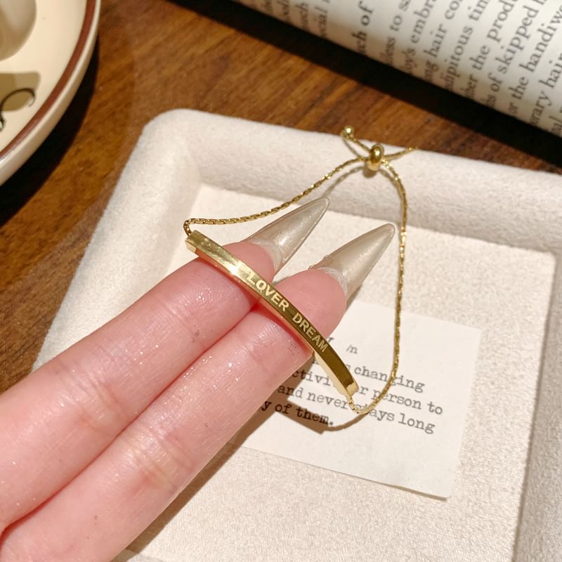 Bracelet Metal Lettering