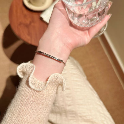 Bracelet Metal Lettering