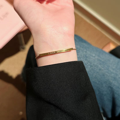 Bracelet Metal Lettering