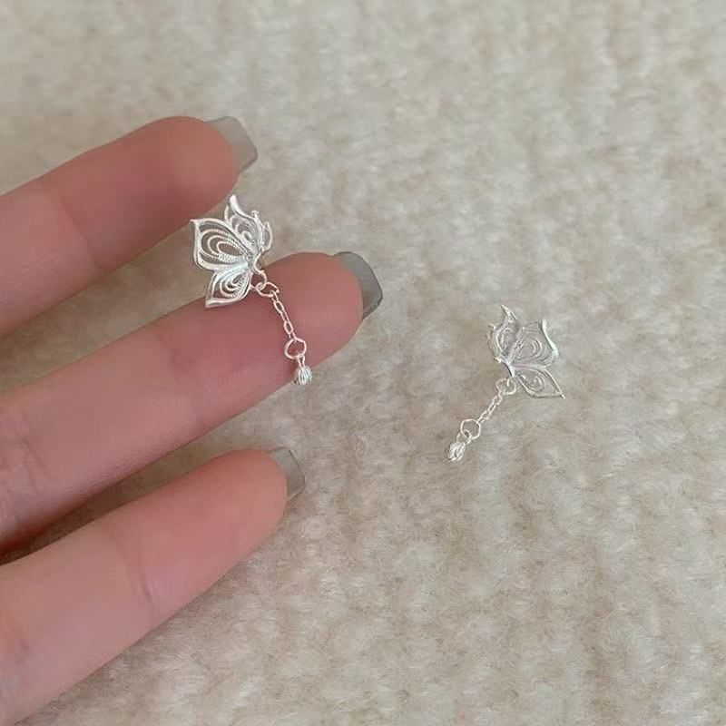 Alloy Earring Drop Butterfly