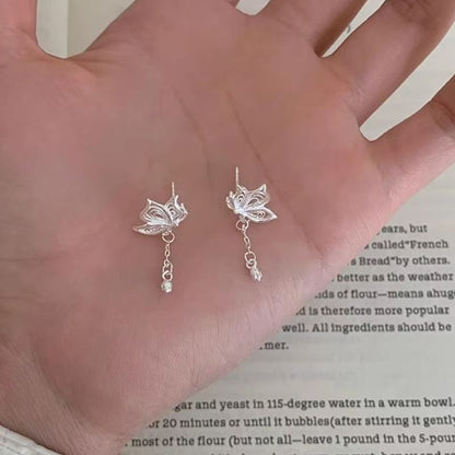 Alloy Earring Drop Butterfly