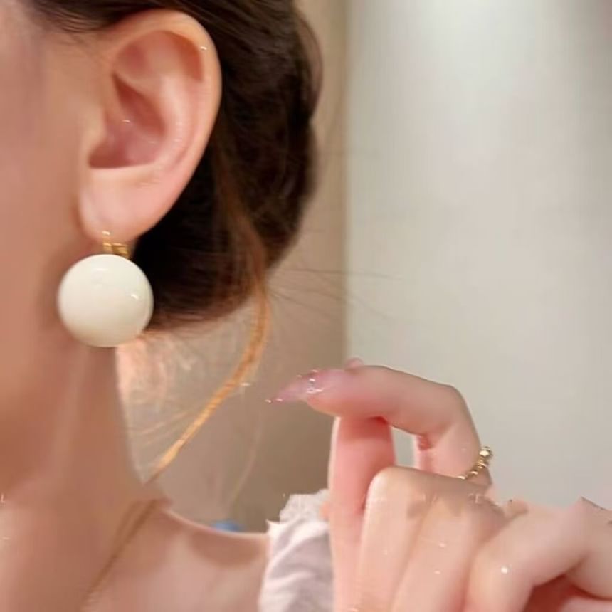 Bead Drop Alloy Earring