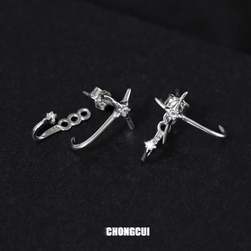 Earring Star Stud Alloy
