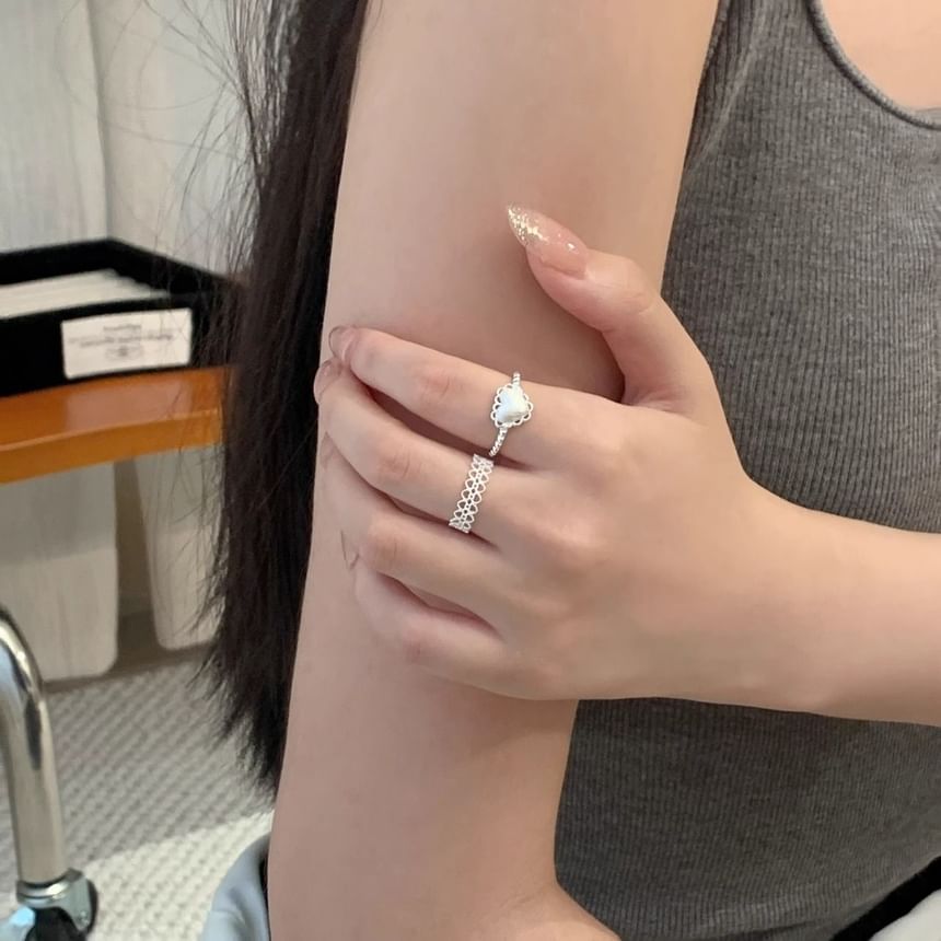 Heart 2: Cutout Set Ring + Alloy of Open