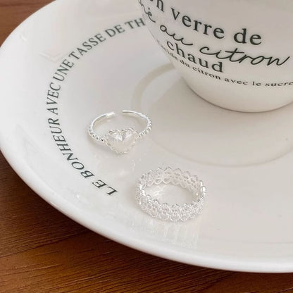 Heart 2: Cutout Set Ring + Alloy of Open