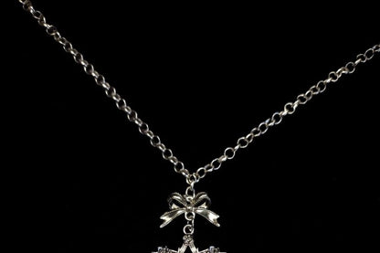 Alloy Necklace Pendant Heart Cross