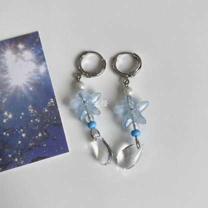 Star Earring Alloy Dangle