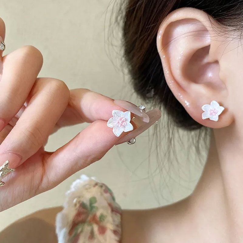 3 of Earring Stud (Various Designs) Set Pairs: Floral Alloy