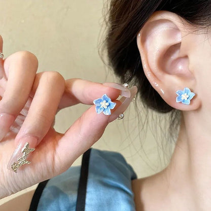 3 of Earring Stud (Various Designs) Set Pairs: Floral Alloy