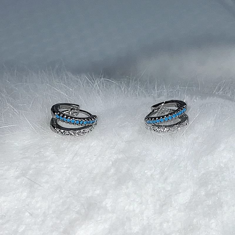 Earring Huggie Rhinestone