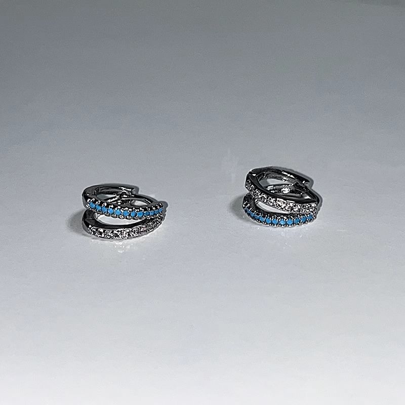 Earring Huggie Rhinestone