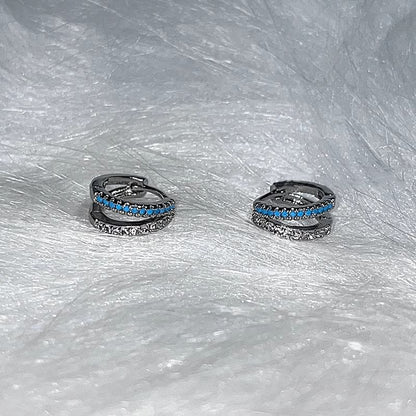 Earring Huggie Rhinestone