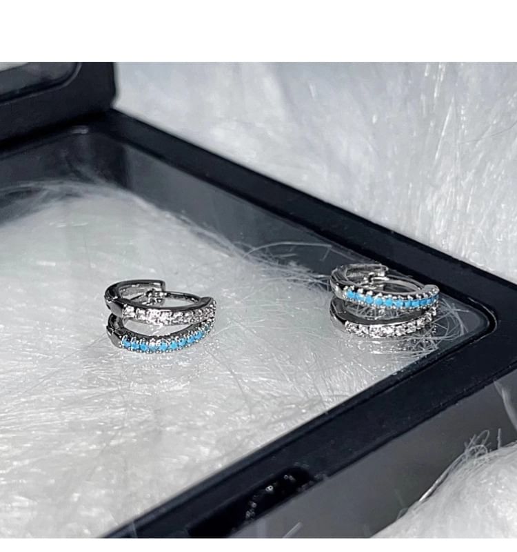 Earring Huggie Rhinestone