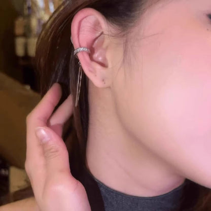 Stud Rhinestone Ear Cuff