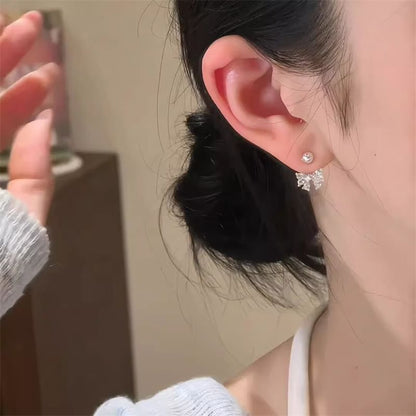Bow Jacket Rhinestone Ear