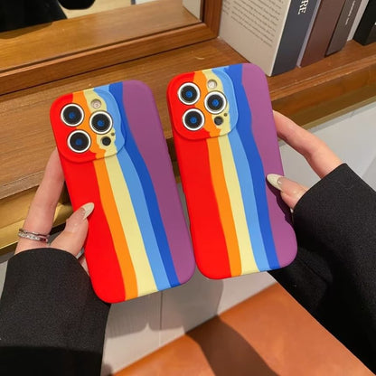 Stripe Case Rainbow Phone