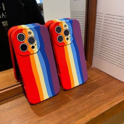 Stripe Case Rainbow Phone