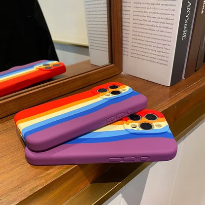 Stripe Case Rainbow Phone
