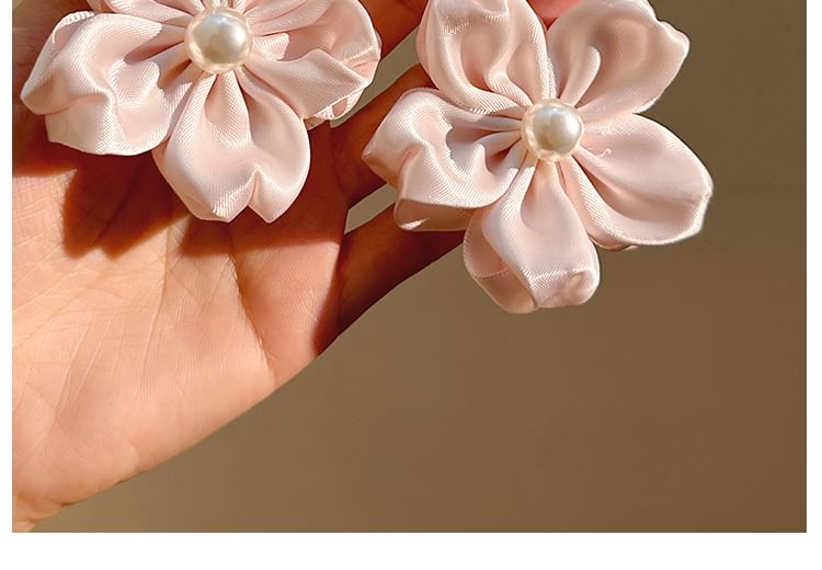 Clip Pearl Faux Flower Hair / Set