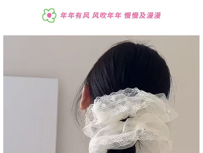 Scrunchie Lace Trim
