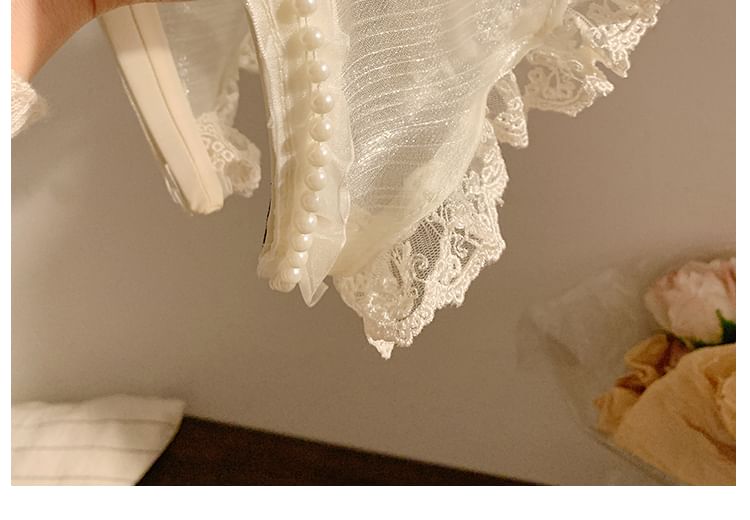 Trim Lace Headband Applique Butterfly