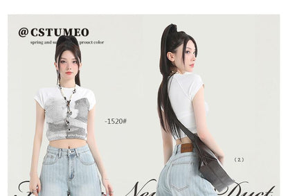 Mid Rise Washed Wide Leg Jorts