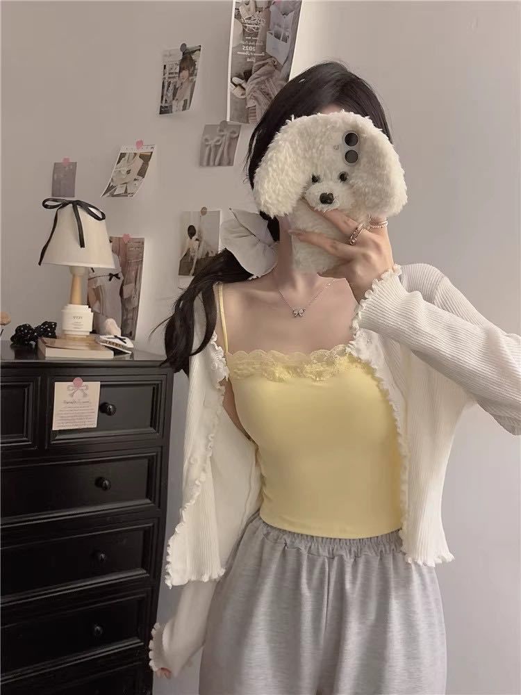 Lace Trim Camisole Top