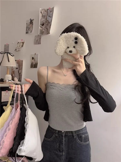 Lace Trim Camisole Top