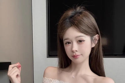 Choker Lace Strap Tube Top