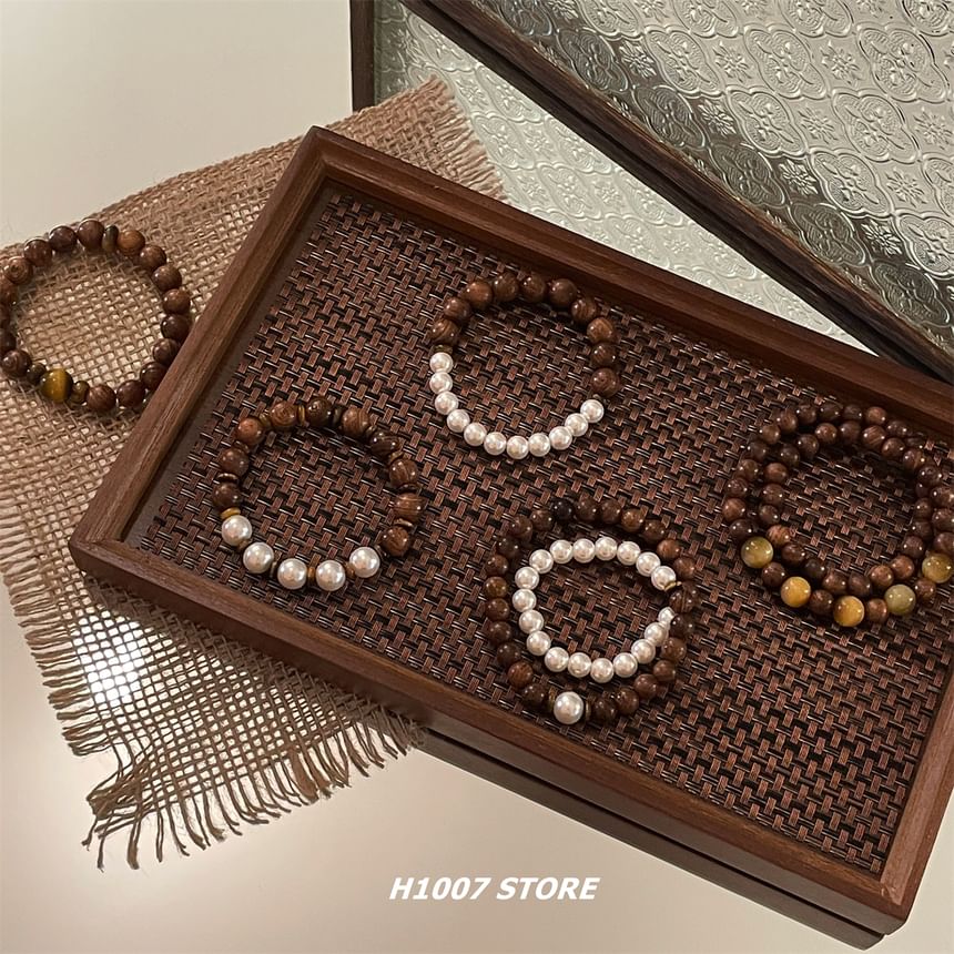 Faux Gemstone / Faux Pearl Bracelet (Various Designs)