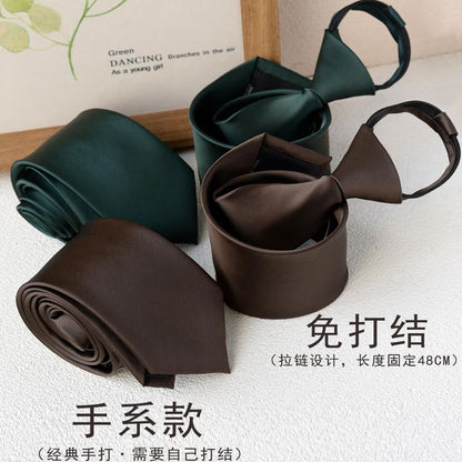 Plain Pretied Neck Tie