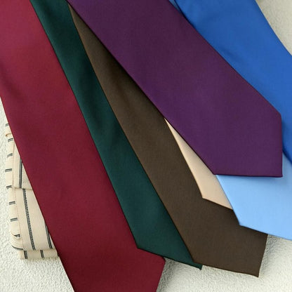 Plain Pretied Neck Tie