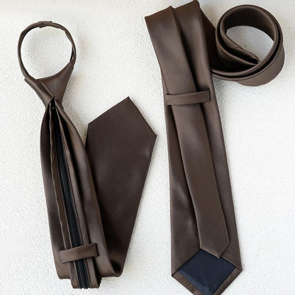 Plain Pretied Neck Tie