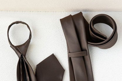 Plain Pretied Neck Tie