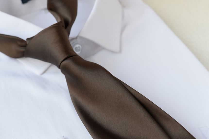 Plain Pretied Neck Tie