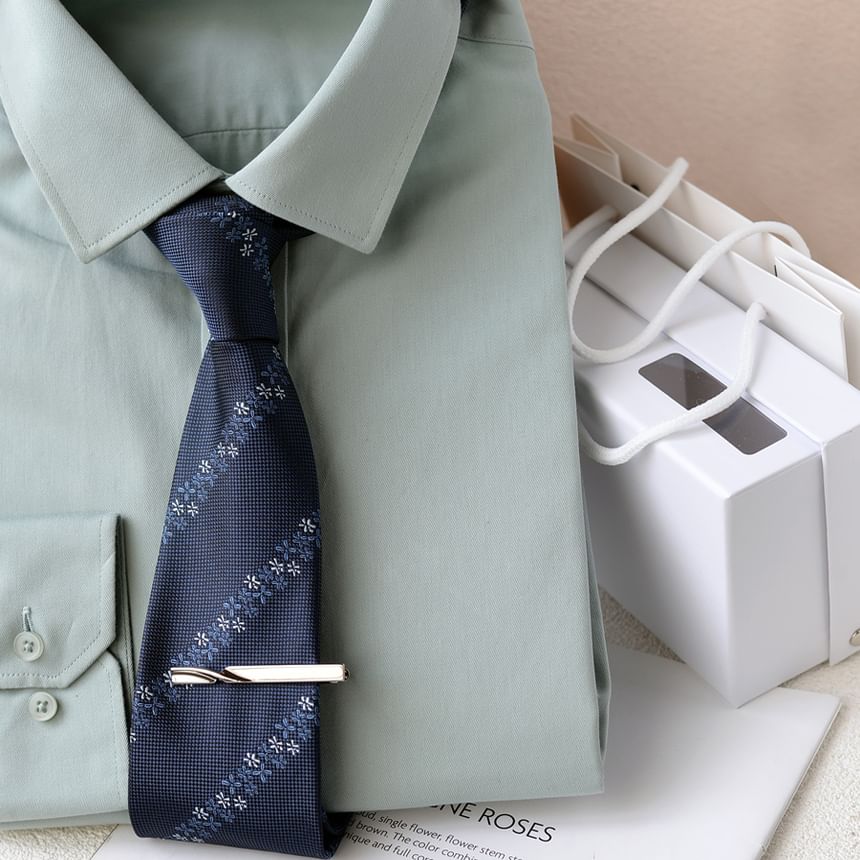 Jacquard Neck Tie / Pocket Square / Tie Clip / Cufflinks / Set (Various Designs)