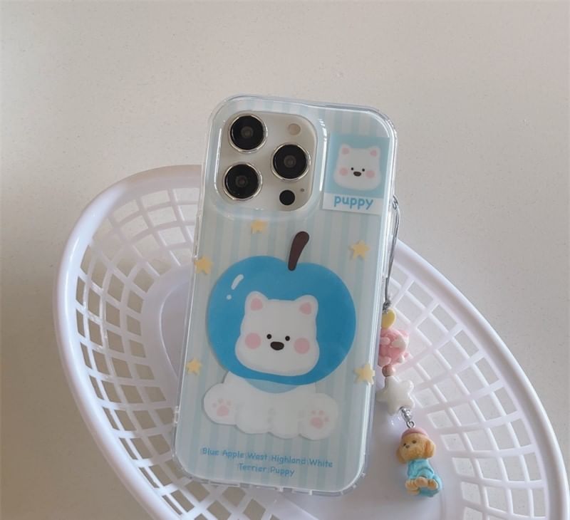 / Dog Charm Case Phone Set