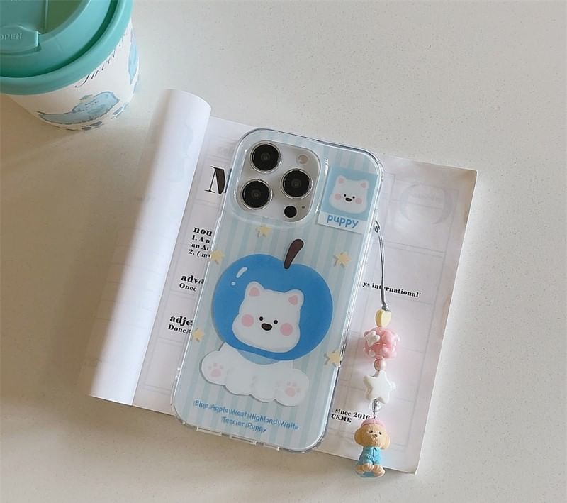 / Dog Charm Case Phone Set