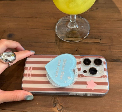 Star MagSafe) Phone Magnetic with Striped Case (Compatible