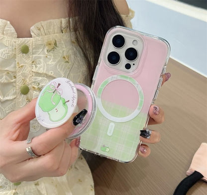 Plaid Case Magnetic with Apple Phone MagSafe) (Compatible