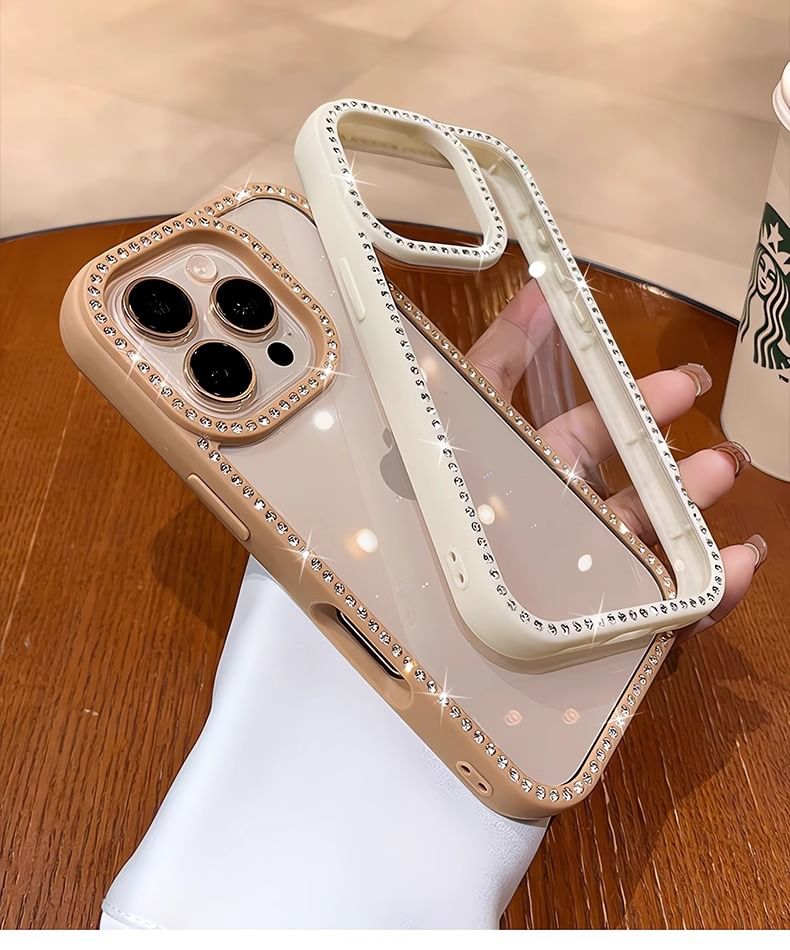 iPhone Rhinestone Case Transparent