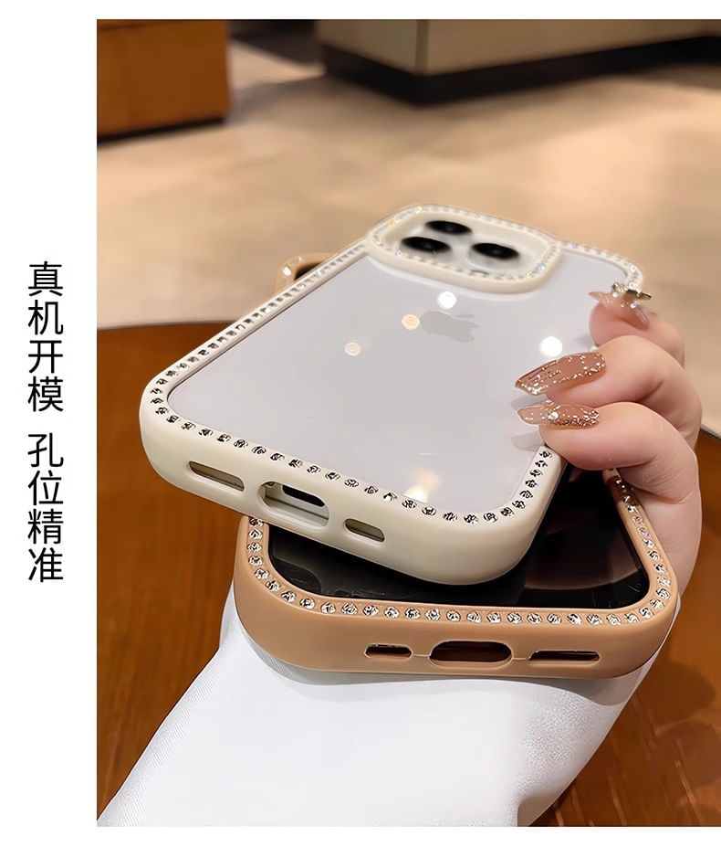 iPhone Rhinestone Case Transparent